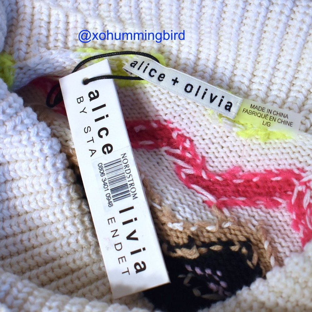 Alice + Olivia | Emmett Relaxed Fairisle Tunic Sweater - Picture 9 of 15
